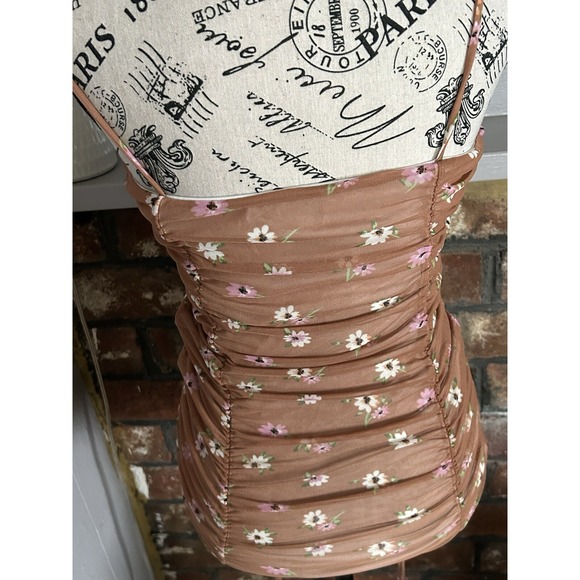 Women's Liz & Sara Lace Floral Tank Top  90s Grunge  M Boho Springcore Summer - Picture 5 of 6